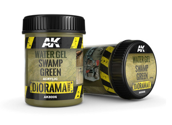 Akrylowa Imitacja Wody Bagiennej w Żelu Water Gel Swamp Green Acrylic Diorama Series 250ml | AK8006 AK INTERACTIVE