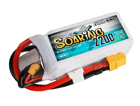 Akumulator LiPo 2200mAh 14,8V 20C 4S1P XT60 Soaring Mini | GEA22004S20X6 GENS ACE