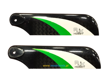 Łopatki ogonowe 62mm - włókno węglowe - HA62CF RJX