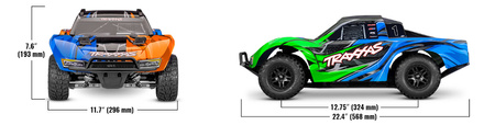 Traxxas Slash 4X4 Brushless Bezszczotkowy 1:10 2,4GHz Czarny Samochód Zdalnie Sterowany Model RC | 68454-4