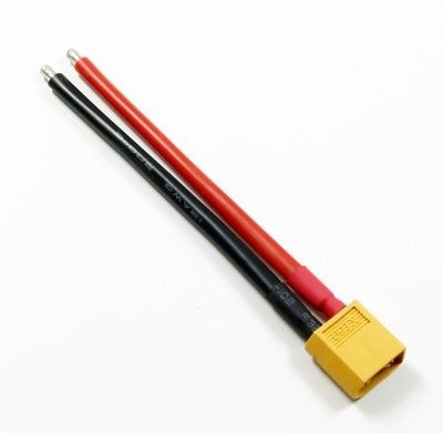 Złącze XT60 - wtyczka z przewodem 10cm (14AWG)