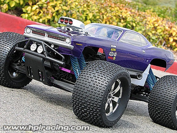 Karoseria 1:10 Plymouth Hemi Cuda 1970 - HPI 7181 fioletowo-złoty kameleon