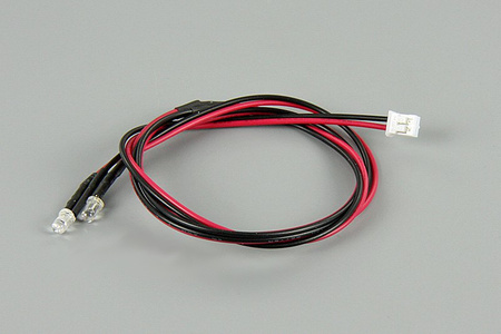 Proste Oświetlenie LED - Czerwone (2 DIODY 3mm) - QS1101140RED