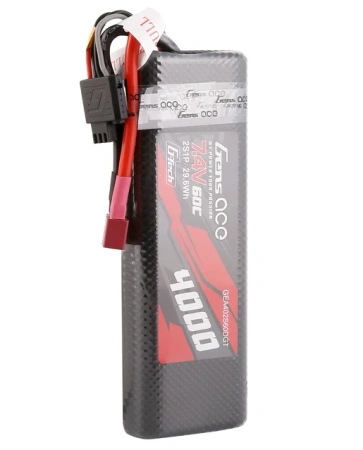 Akumulator LiPo 4000mAh 7,4V 60C 2S1P Dean-T G-Tech Hardcase | GEA402S60DGT GENS ACE