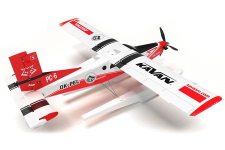 Samolot Zdalnie Sterowany Pilatus PC-6 Porter 1500mm ARF Czerwony Model RC | KAV02.8090 KAVAN