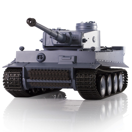 Czołg German Tiger I 1:16 SZARY V7 | 3818-1B-2,4GHz - HENG LONG