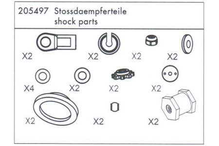 Elementy amortyzatorów  (CY-4B Specter) - 205497 Carson