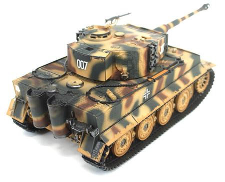German Tiger 1 Late RTR 2,4Ghz 1/24 Czołg Zdalnie Sterowany Heng Long IR Dźwięk Painted Camo | 3841-11-L-C TAIGEN