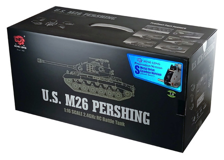 Czołg Zdalnie Sterowany U.S. Medium Tank M26 Pershing 1:16 RTR 2,4Ghz Model RC | 3838-1U HENG LONG