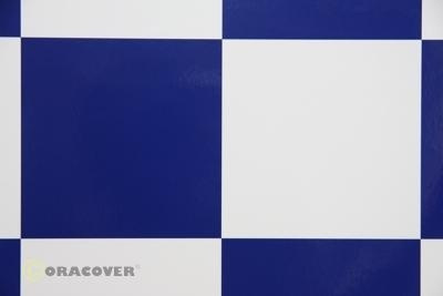 Folia ORACOVER Kratka 105mm Biało-niebieska - 691-010-052