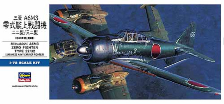 MITSUBISHI A6M3 ZERO FIGHTER TYPE 22/32 | Hasegawa D26
