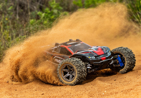 Traxxas Rustler 4X4 BL-2S 1:10 4WD Niebieski Samochód Zdalnie Sterowany Model RC | 67164-4-BLUE