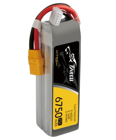Akumulator LiPo 6750mAh 14,8V 25C 4S1P XT90 | TAA67504S25X9 TATTU