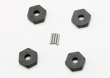 Nakrętki Hex z Pinami Sześciokątne Piasty Kół 12mm 4szt. | 7154 TRAXXAS