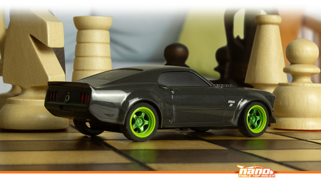 Ford Mustang 1969 RTR-X Nano TTR Table Top Racer 1:64 Samochód Zdalnie Sterowany Model RC | 160980 HPI RACING
