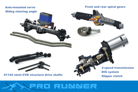 Samochód Zdalnie Sterowany Pro Runner Crawler Niebieski 1/10 | RGT-EX86130-2 RGT