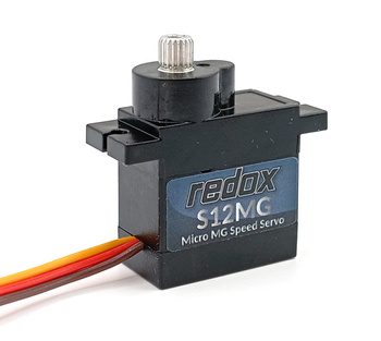 Serwo Analogowe Mini Redox S12MG 12,5g 4,8-6,6V 2,2kg/cm 0,08s/60° Metalowe | RDX-SS12MG