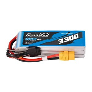 Gens Ace G-Tech 3300mAh 22.2V 60C 6S1P XT90 Lipo Battery Pack