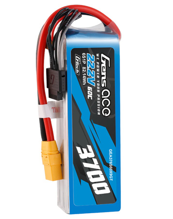 Akumulator LiPo 3700mAh 22,2V 60C 6S1P XT90 G-Tech | GEA376S60X9GT GENS ACE