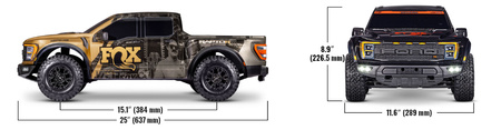 Traxxas Ford Raptor R 4X4 Ultimate 4S 1:10 4WD Złoty Samochód Zdalnie Sterowany Model RC | 101177-4-FOXSE