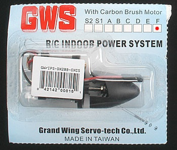 Mikro silnik GWS z przekładnią "F"