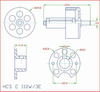 Silnik Bezszczotkowy HCS C 110W 2-3S Wał 4mm Ciąg 1000g | 001051 FREE AIR