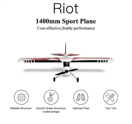 Samolot Riot 1400mm Trener RTF | TOP049E TOP RC HOBBY