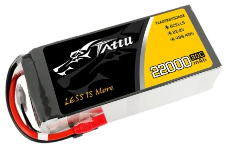 Akumulator LiPo 22000mAh 22,2V 30C 6S1P AS150+XT150 | TAA22K6S30ASX TATTU