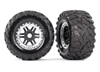 Koła Wide-Maxx All-Terrain HEX 17mm (chrom) | 8972X TRAXXAS