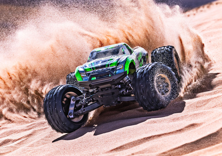 Traxxas Mini Maxx BL-2S 4WD 1:12 Niebieski Samochód Zdalnie Sterowany Model RC | 107154-1-BLUE