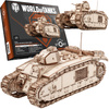 Little Story Drewniane Puzzle Model 3D Czołg Char B1 World of Tanks 29x11x13cm | WOT06