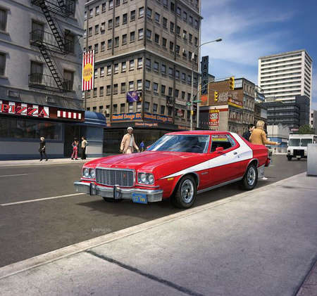 '76 Ford Torino Model Model SET 1:25 | 67038 REVELL