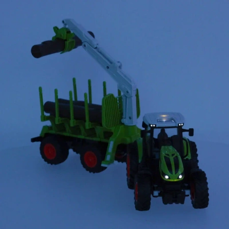 Traktor RC Zdalnie Sterowany Ciągnik Rolniczy z Podnośnikiem 1:24 2,4GHz Zabawka Farma