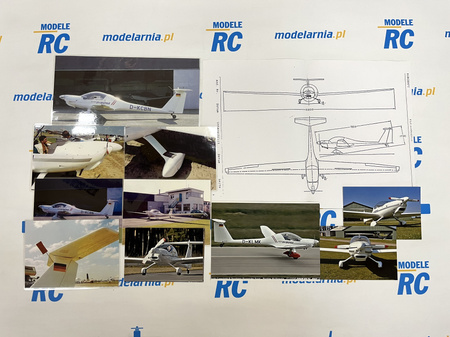 Super Dimona HK36 Samolot Zdalnie Sterowany Model Spalinowy Motoszybowiec Gigant RC ARF 1:3 5200cm