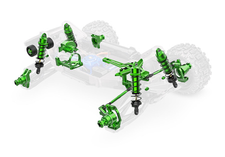 Traxxas Maxx Ultimate 4S 1/10 Zielony Samochód RC Model Zdalnie Sterowany | 89087-4-GRN