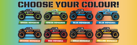 BlackZon Slyder MT Turbo 1/16 4WD 2S Brushless Monster Truck Złoty | 540212 HPI