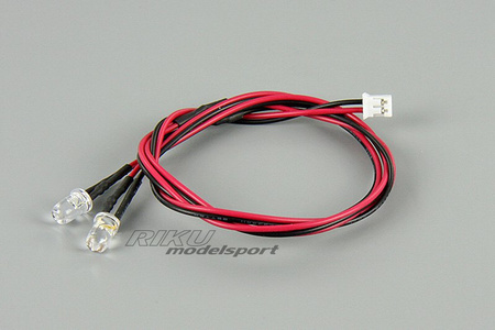 Proste Oświetlenie LED - czerwone (2 DIODY 5mm) - QS1101144RD