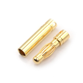 Gold / banan 4 mm - złącze żeńskie 1szt
