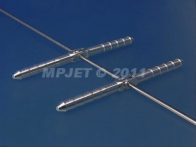Zawias bolcowy aluminiowy 4,5mm (2szt.) | 2554AL MP JET