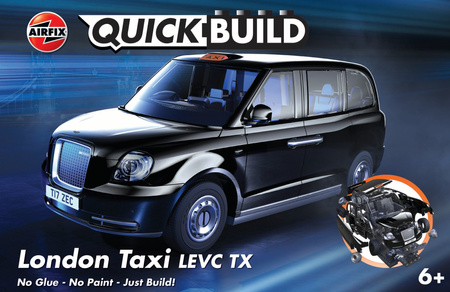 QUICKBUILD London Taxi LEVC TX Samochód z Klocków | J6051 AIRFIX