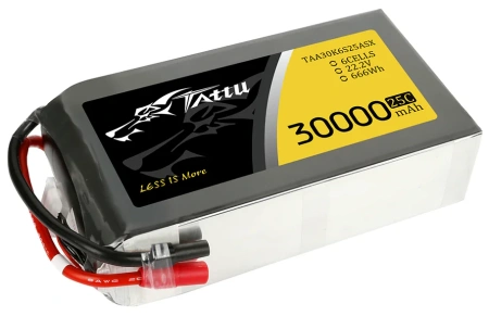 Akumulator LiPo 30000mAh 22,2V 25C 6S1P AS150+XT150 | TAA30K6S25ASX TATTU