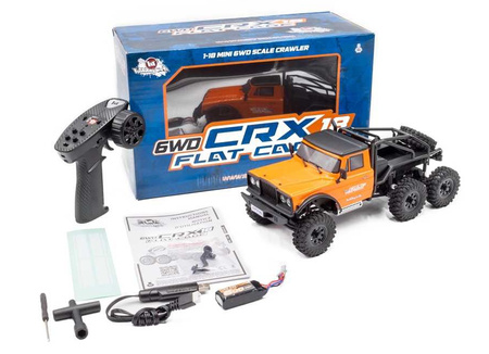 Hobbytech CRX18 RTR Truck Trial 6X6 1/18 Pomarańczowy Samochód Zdalnie Sterowany Model RC | 1.CRX18-6WD-FC-OR