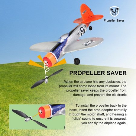 Mini P47 Thunderbolt 450 RTF 402mm | TOP104B02 TOP RC HOBBY