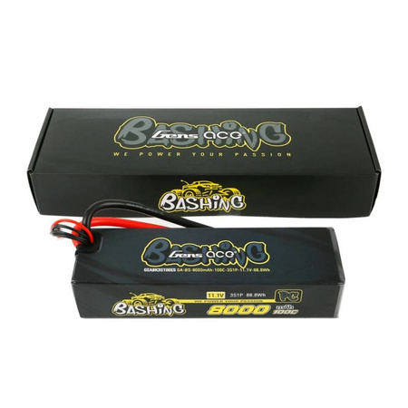 Pakiet LiPo 8000mAh 11,1V 3S 100C | Bashing GENS ACE