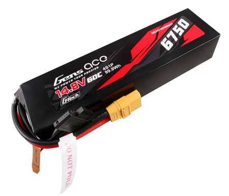 Pakiet LiPo 6750mAh 14,8V 4S1P 60C XT90 G-Tech | GEA67504S60GT GENS ACE