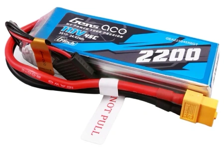 Akumulator LiPo 2200mAh 11,1V 45C 3S1P XT60 G-Tech | GEA223S45X6GT GENS ACE