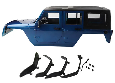 Karoseria Jeep Wrangler Cherokee Crawler Hard Body Twarda 1/10 Czarna | 001176