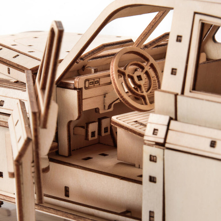 Little Story Drewniane Puzzle Model 3D Samochód FSO Warszawa 1/16 29,9x10,4x11,5cm | E006