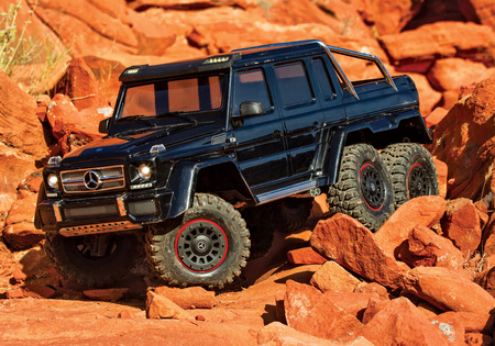 Traxxas TRX-6 Mercedes-Benz G 63 AMG 6X6 1:10 Czarny Model RC Samochód Zdalnie Sterowany | 88296-4-BLK