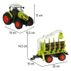 Traktor RC Zdalnie Sterowany Ciągnik Rolniczy z Podnośnikiem 1:24 2,4GHz Zabawka Farma